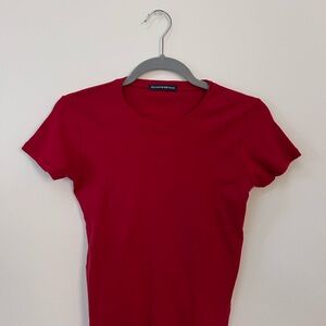 Brandy Melville Red Short Sleeve Tee